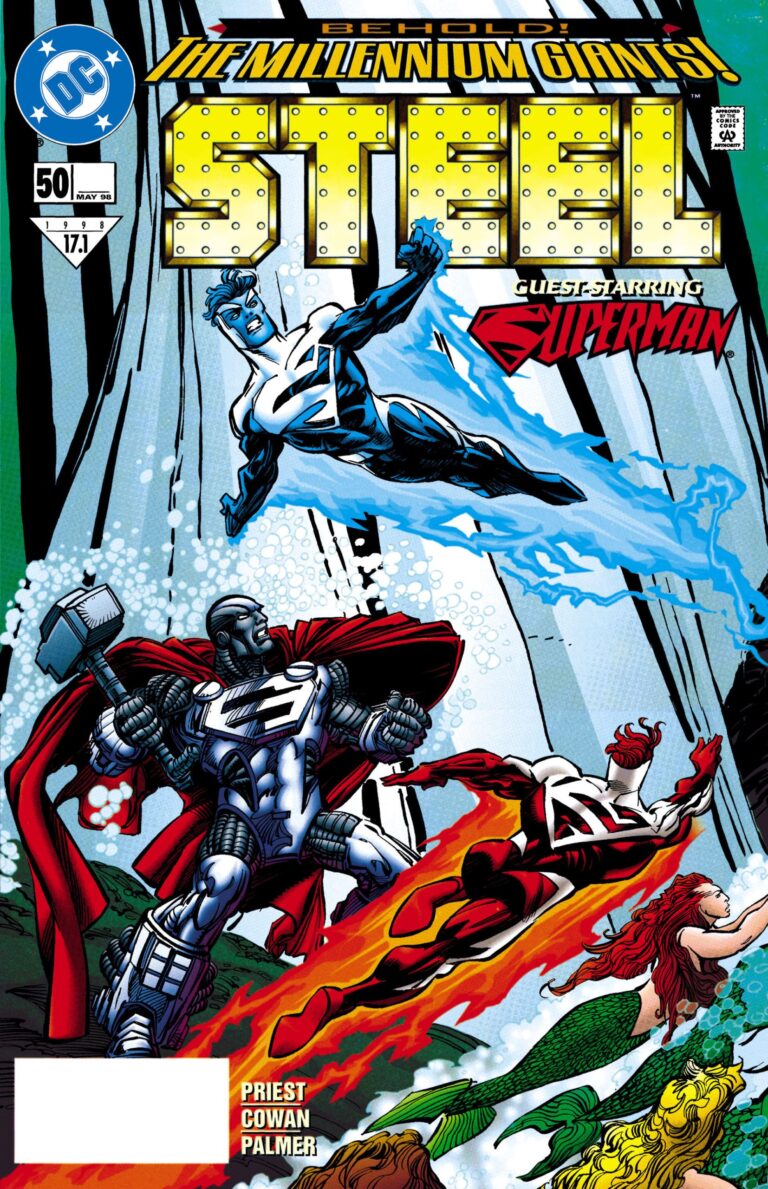Steel #50 - Among Giants released by DC Comics on May 1, 1998.