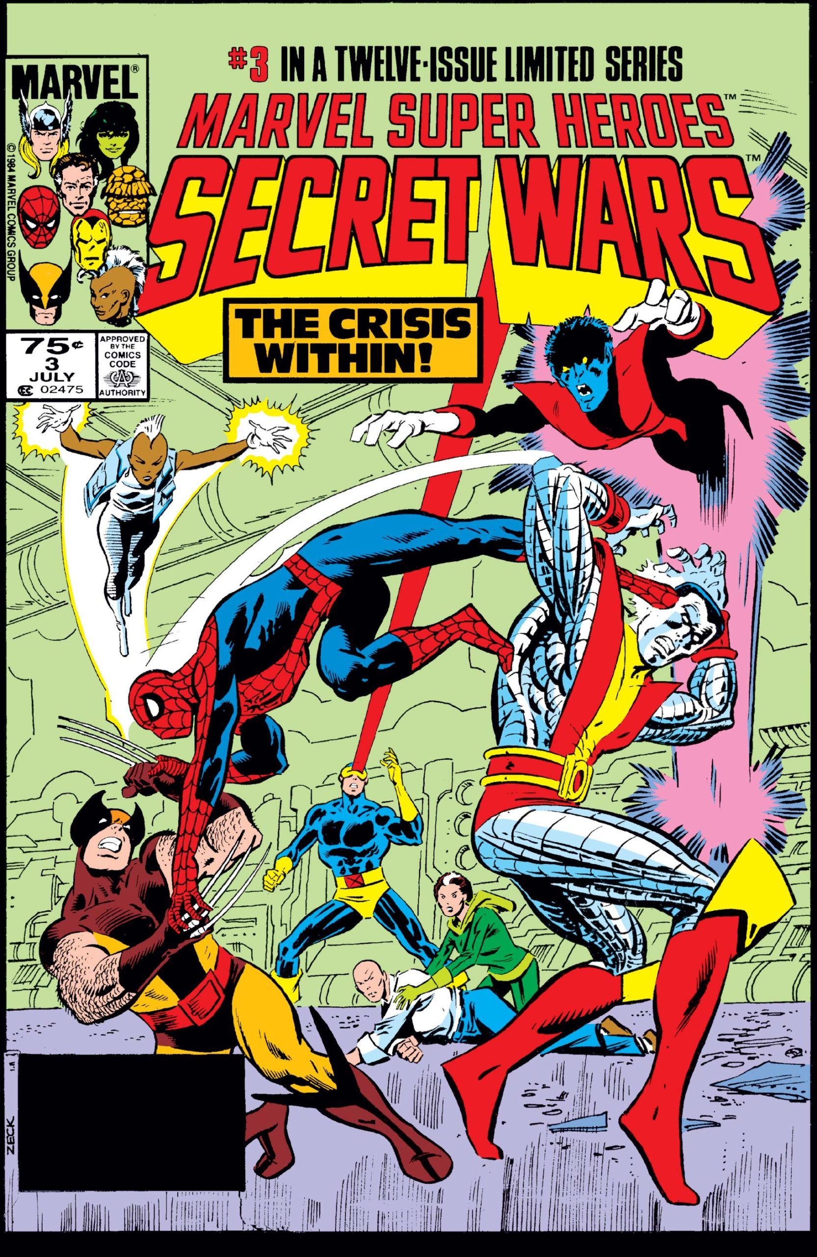 Marvel Super Heroes Secret Wars #3 - The Crisis Within released by Marvel on July 1984