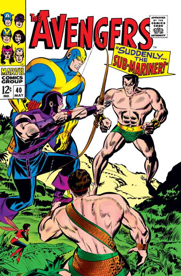 The Avengers #40 - Suddenly... The Sub-Mariner released by Marvel on May 1, 1967.