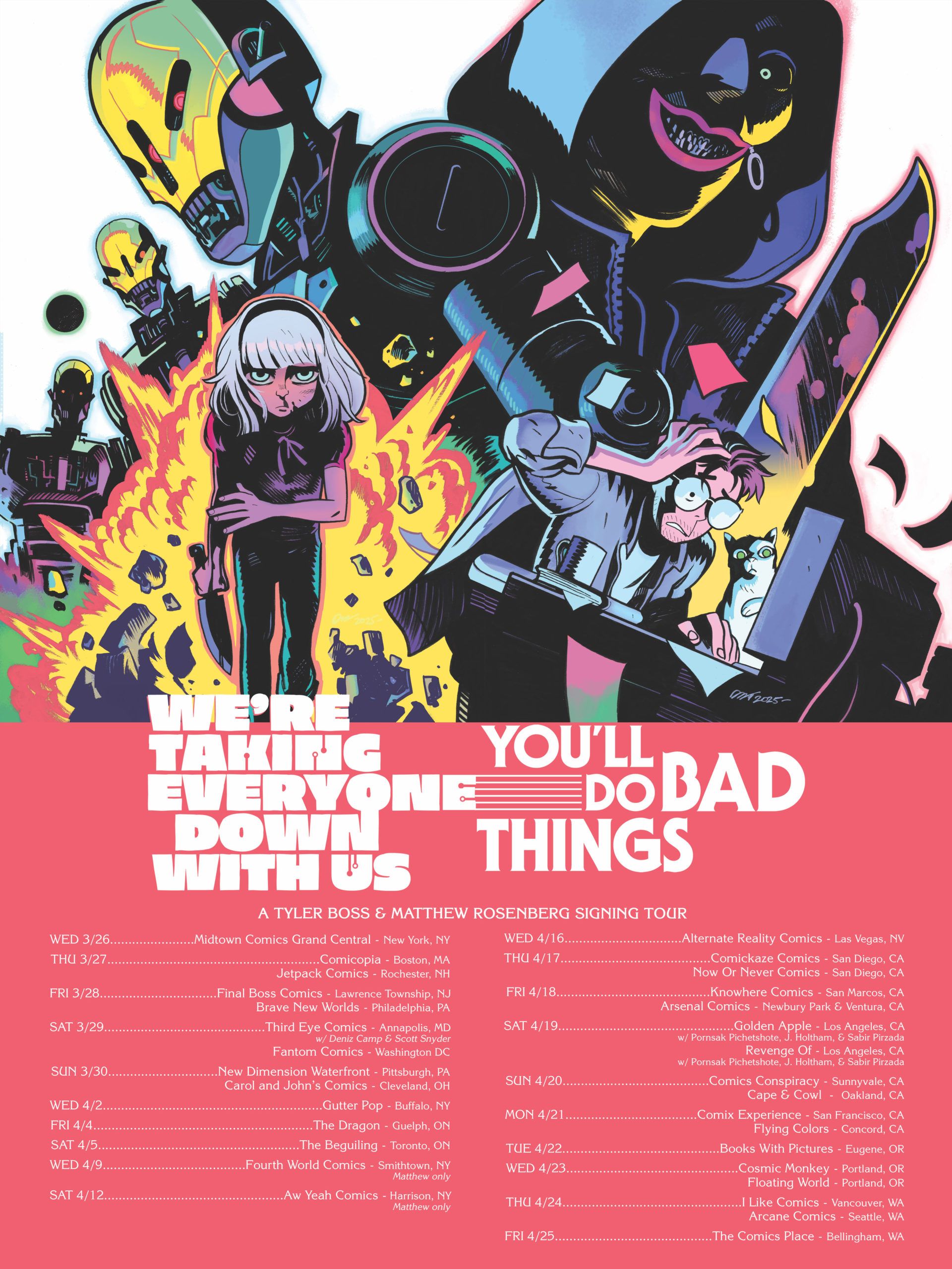 Rosenberg Boss Signing Tour: 31 Comic Shops in 31 Days!